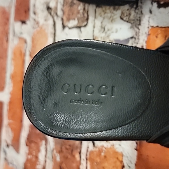 Gucci  Silk Ribbon Slip On Heels Size 7B - Picture 6 of 12